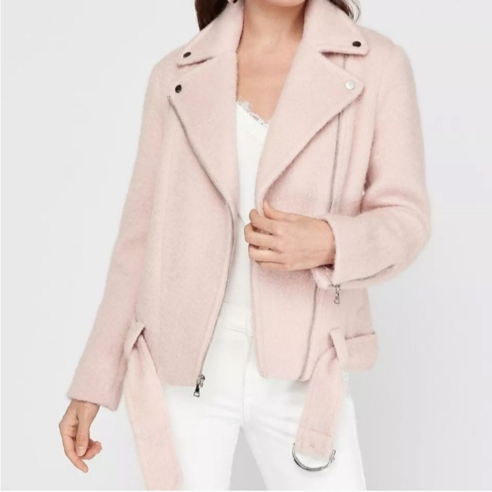 Express Blush Pink Moto Jacket